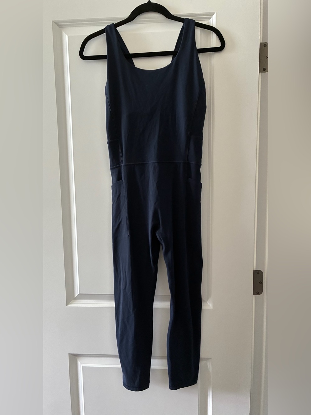 Athleta Navy Salutation Body Suit